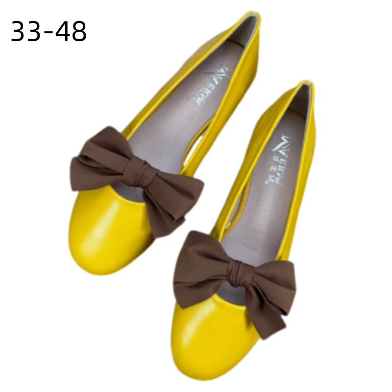 Women'S Shoes For Wide Feet - Women Korean Flat Shoes Brown Knot