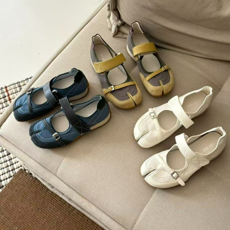 Women'S Shoes Round Toe - Women Split Toe Mary Jane Shoes