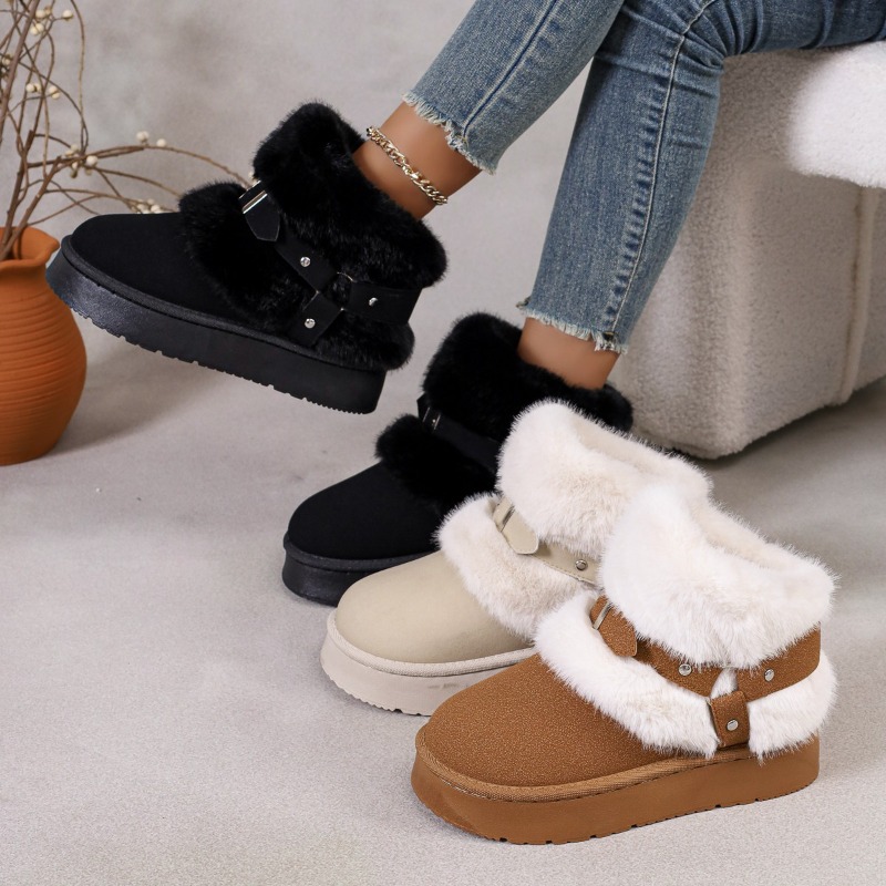 Women'S Shoes In Size 12 - Plush Snow Boots Women's 2026 Fall