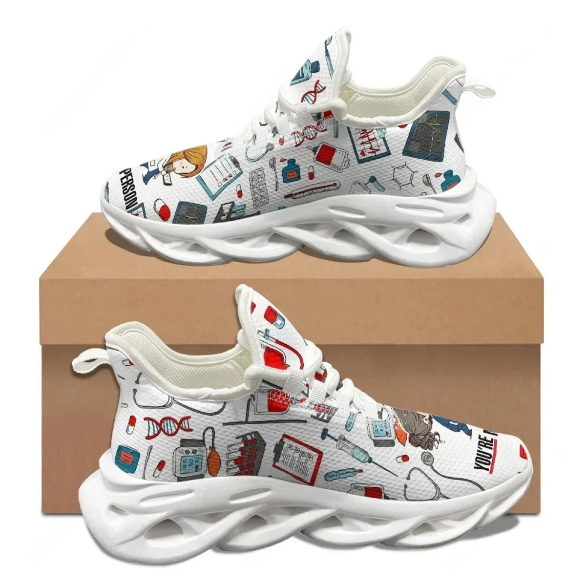 Women Shoes Tennis - Doctor Nurse Sneakers Women Anti Slip
