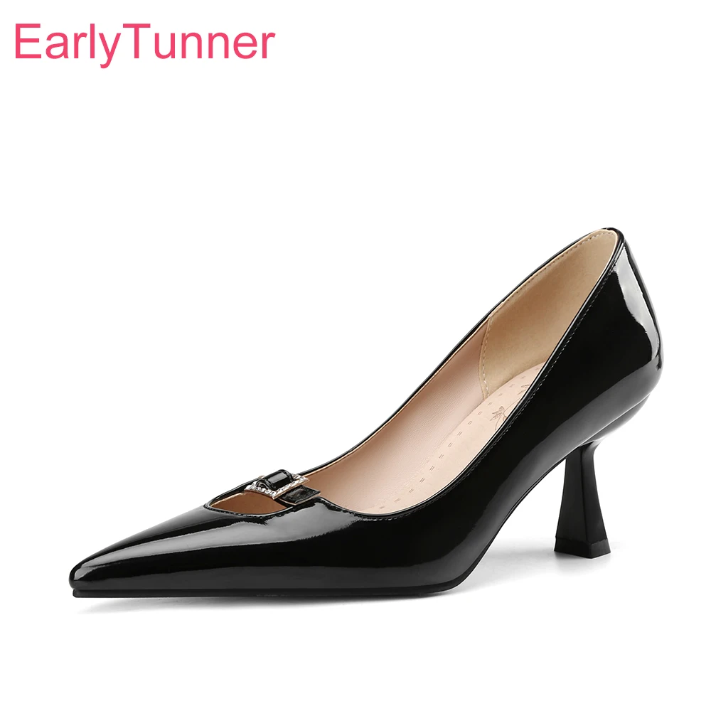 Women'S Shoes In Size 12 - Spring New Mature Black Wine Red