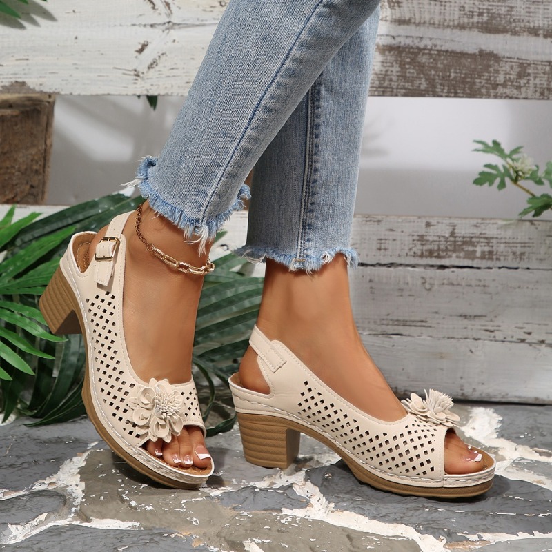 Women Chunky Heel Sandals Summ - Women'S Shoes Toms 评论和价格