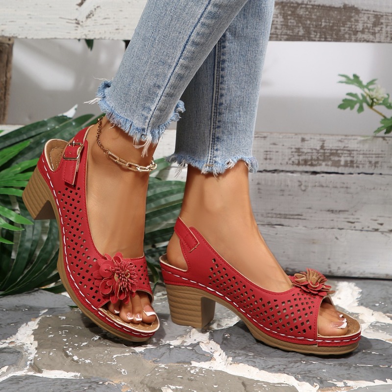 Women Chunky Heel Sandals Summ - Women'S Shoes Toms 评论和价格
