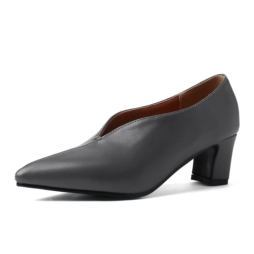 Brand New Pointed Toe Black Gr - Women'S Shoes Big Feet 评论和价格
