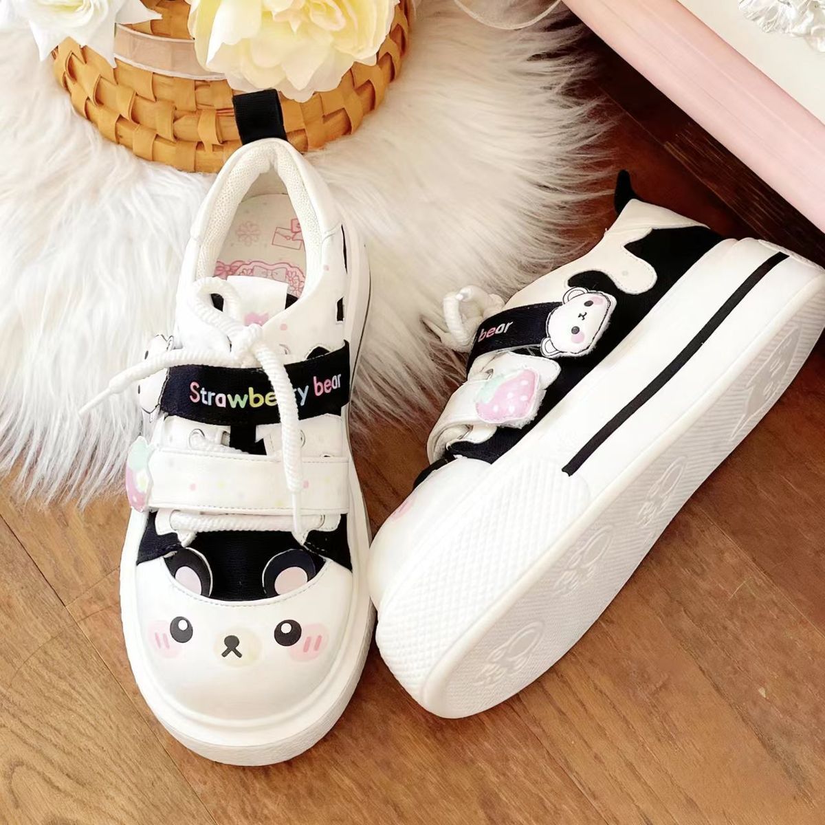 2026 Autumn New Cute Strawberr - Women'S Shoes Big Feet 评论和价格