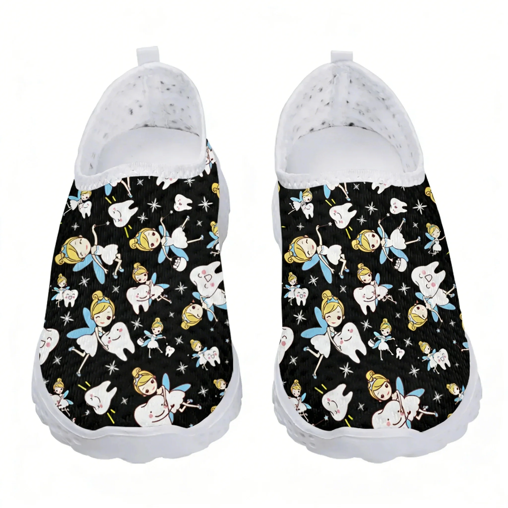 Cute Cartoon Nurse Elf/Teeth M - Women Shoes Tennis 评论和价格