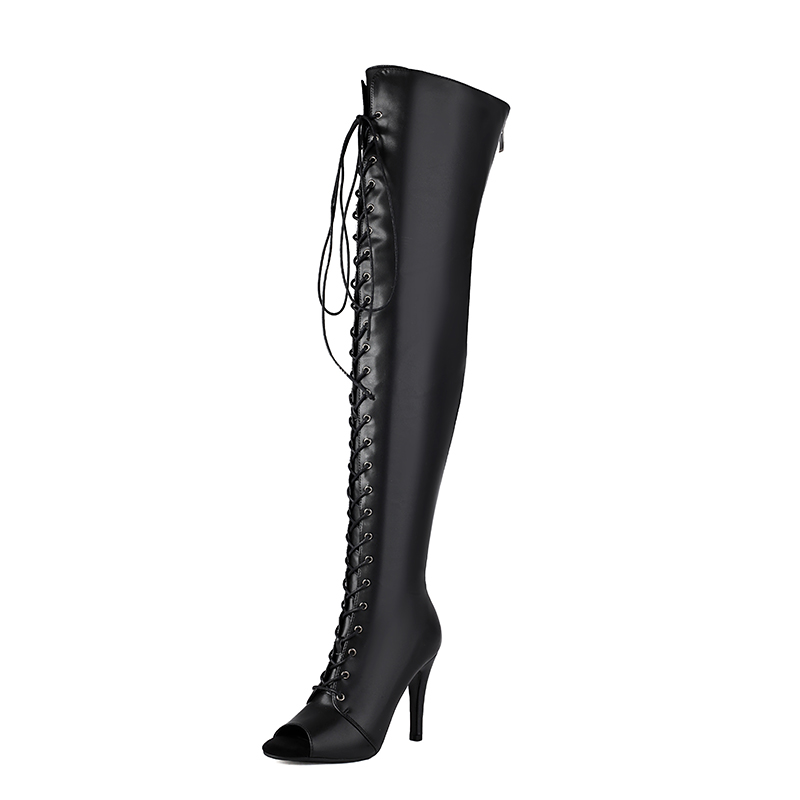 Black High Women Heels Soft Pe - Women'S Shoes Big Feet 评论和价格