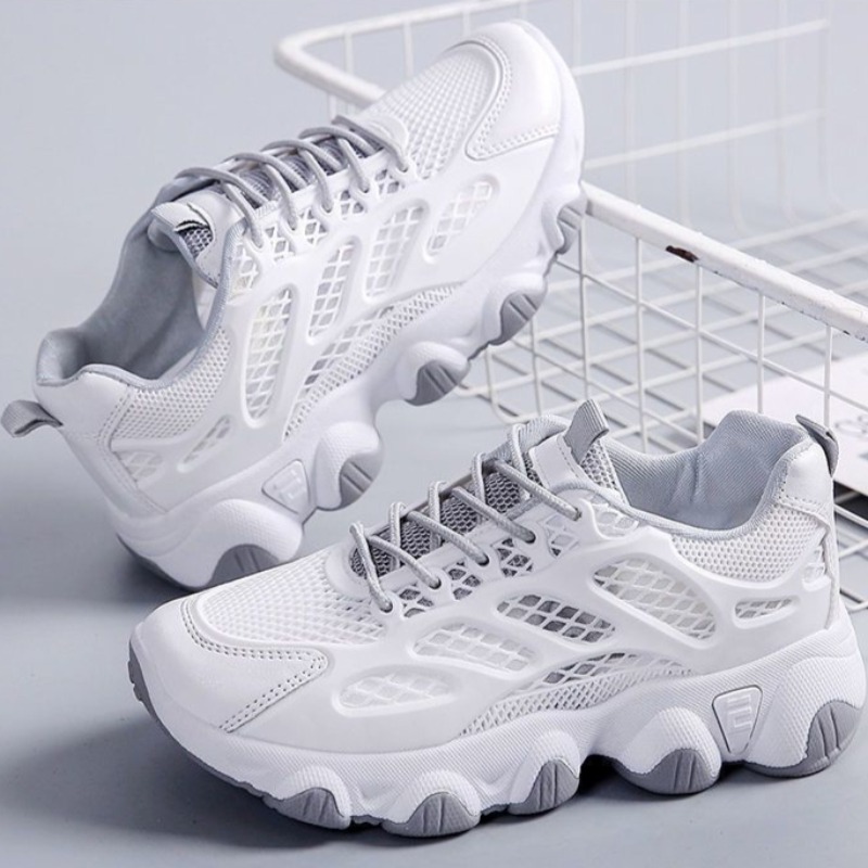 Breathable Mesh Chunky Sneaker - Women'S Shoes Running Sports 评论和价格