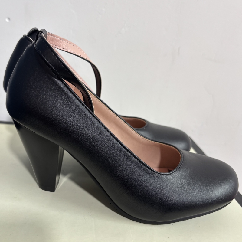 Elegant Black Pink White High  - Women'S Shoes Big Feet 评论和价格
