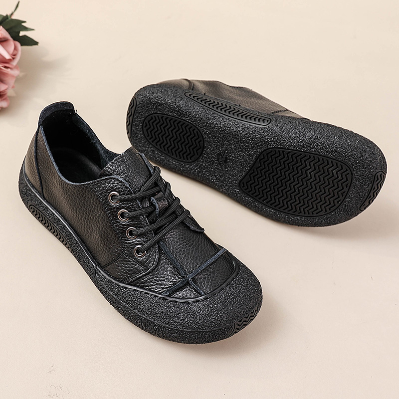 Retro genuine leather shoes fo - Women'S Shoes For Wide Feet 评论和价格