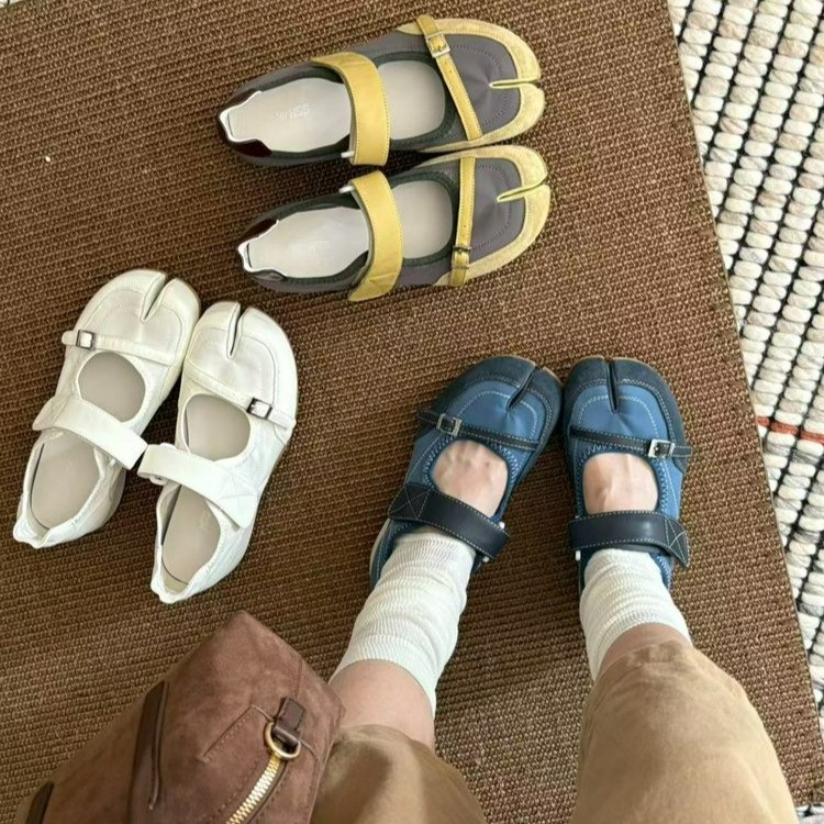 Women Split Toe Mary Jane Shoe - Women'S Shoes Round Toe 评论和价格