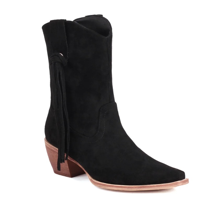 New Vintage Pointy Toe Horseha - Women'S Shoes Big Feet 评论和价格