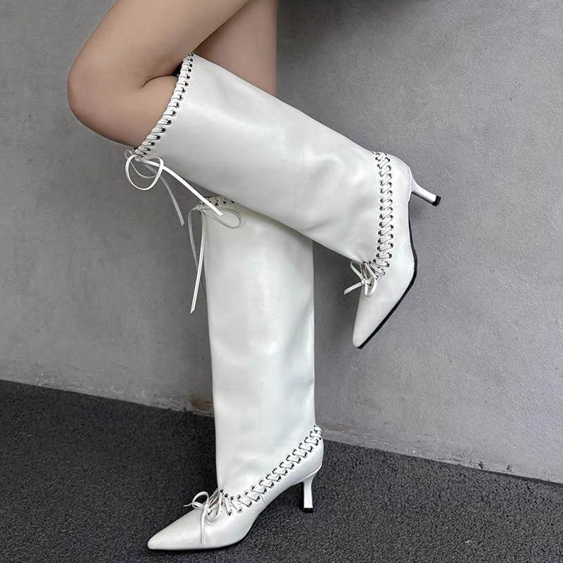 Women Knee High Boots Pointed  - Women'S Shoes In Size 12 评论和价格