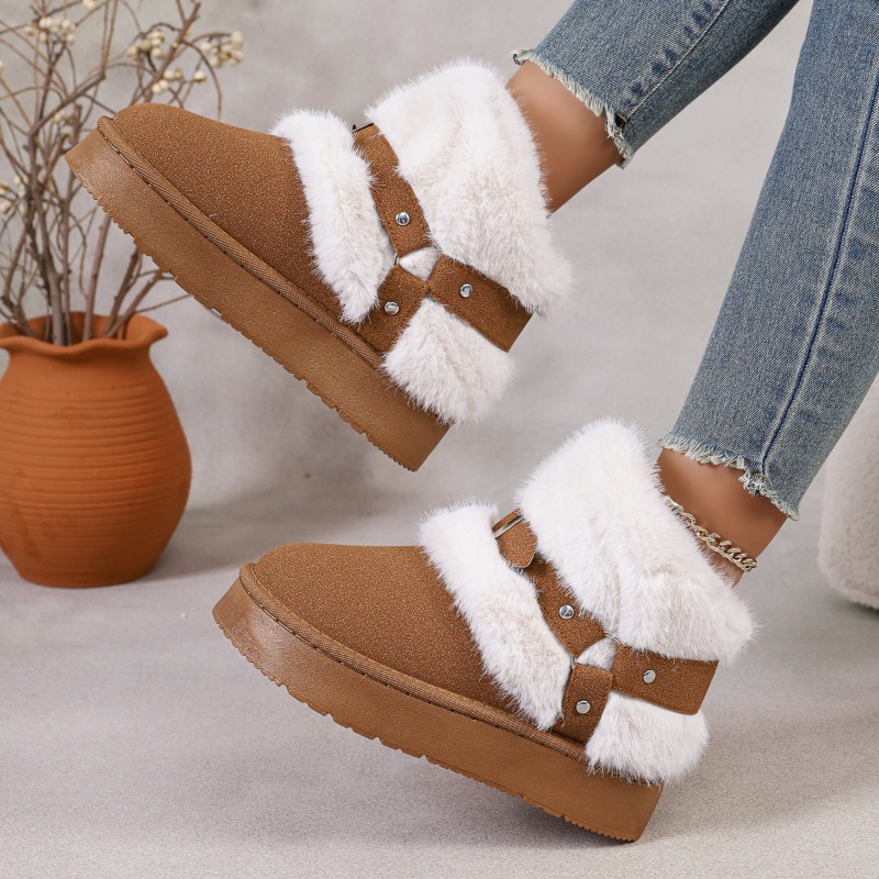 Plush Snow Boots Women's 2026  - Women'S Shoes In Size 12 评论和价格