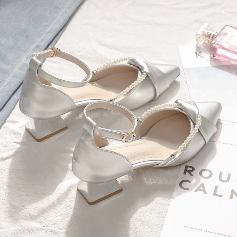 Pearl Ankle Strap High Heels 2 - Women'S Shoes For Wide Feet 评论和价格
