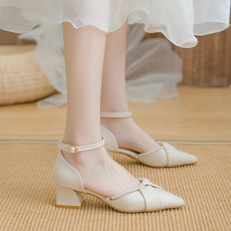 Pearl Ankle Strap High Heels 2 - Women'S Shoes For Wide Feet 评论和价格