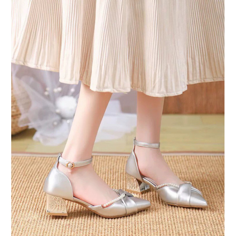 Pearl Ankle Strap High Heels 2 - Women'S Shoes For Wide Feet 评论和价格