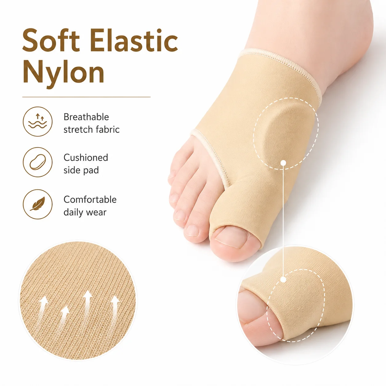 Big Toe Separator Sleeve Bunio - Women'S Shoes With Bunions 评论和价格