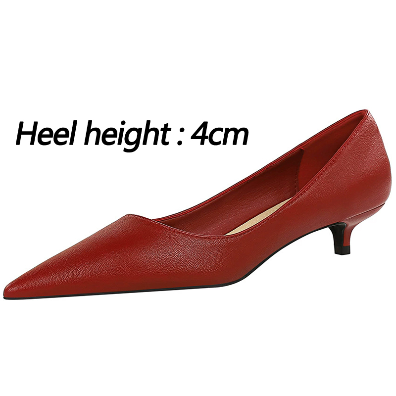 Fashion Pointed Toe Mid Heeled - Women'S Shoes Big Feet 评论和价格